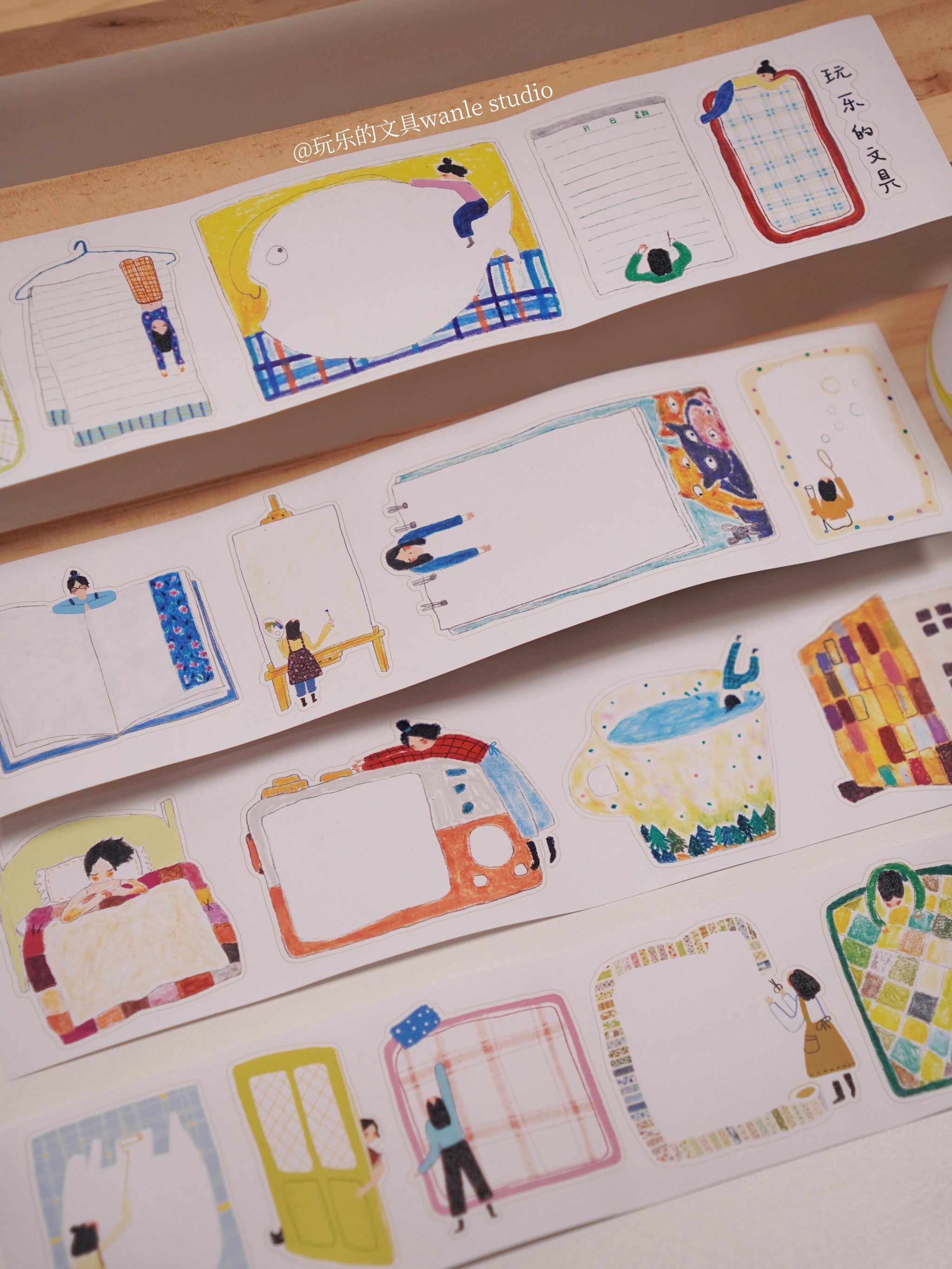 Wanle Studio Masking Tape: Label People