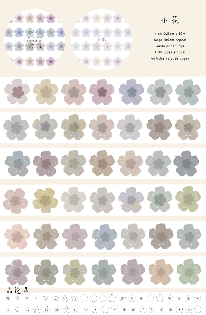 Wanle Studio Masking Tape: Little Flowers