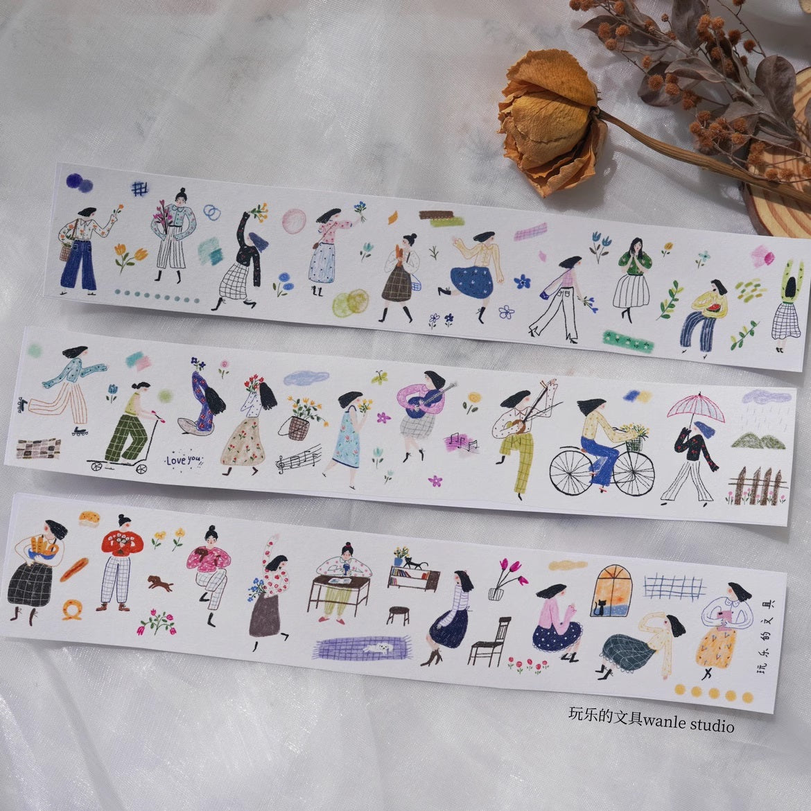 Wanle Studio Masking Tape: Little People