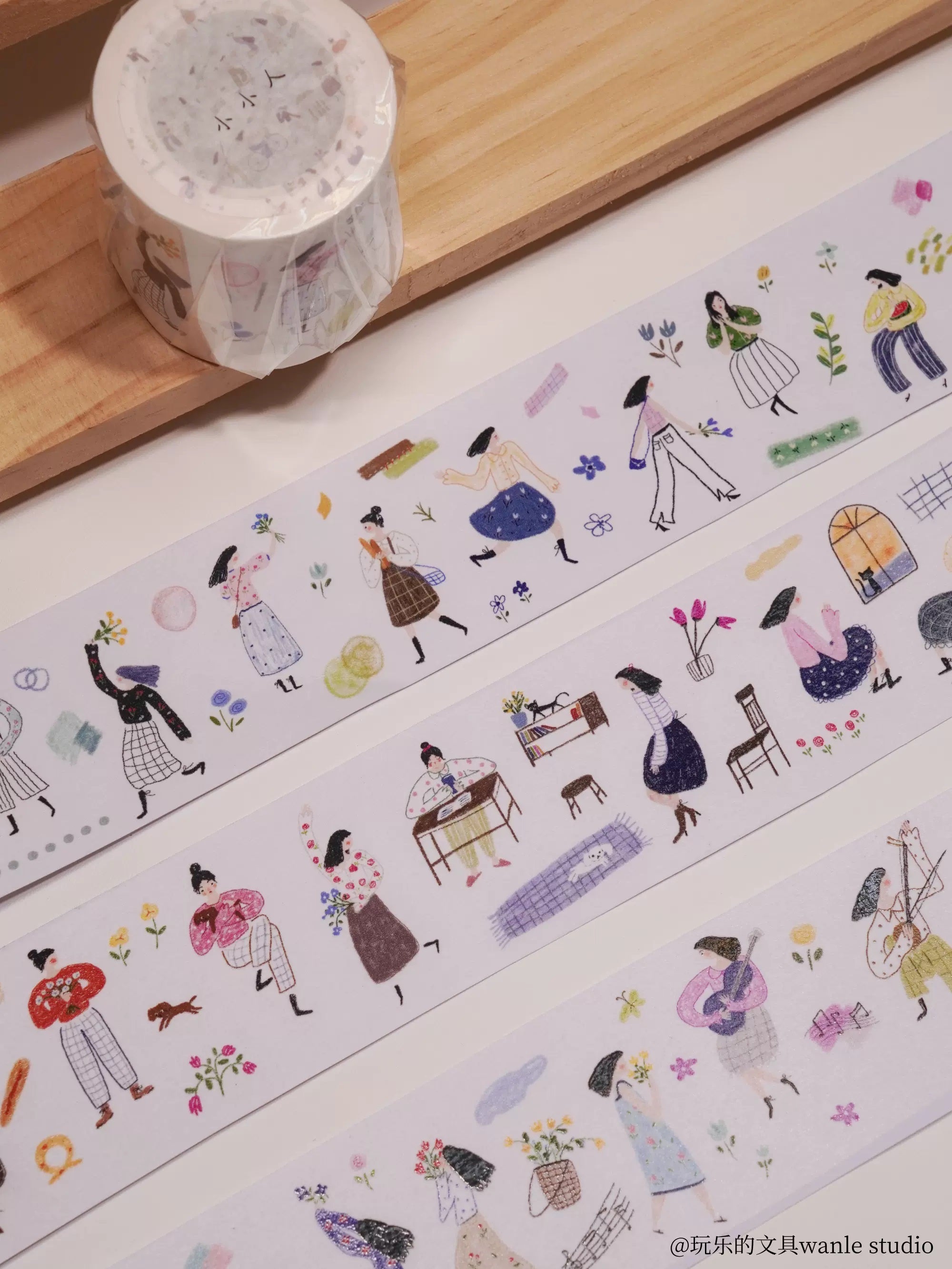 Wanle Studio Masking Tape: Little People