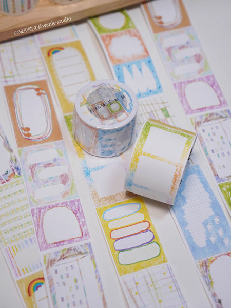 Wanle Studio Sticker Tape: Rainbow Memo