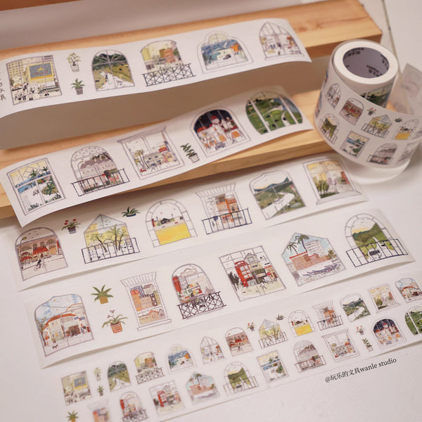 Wanle Studio Sticker Tape: Scenery Outside the Window