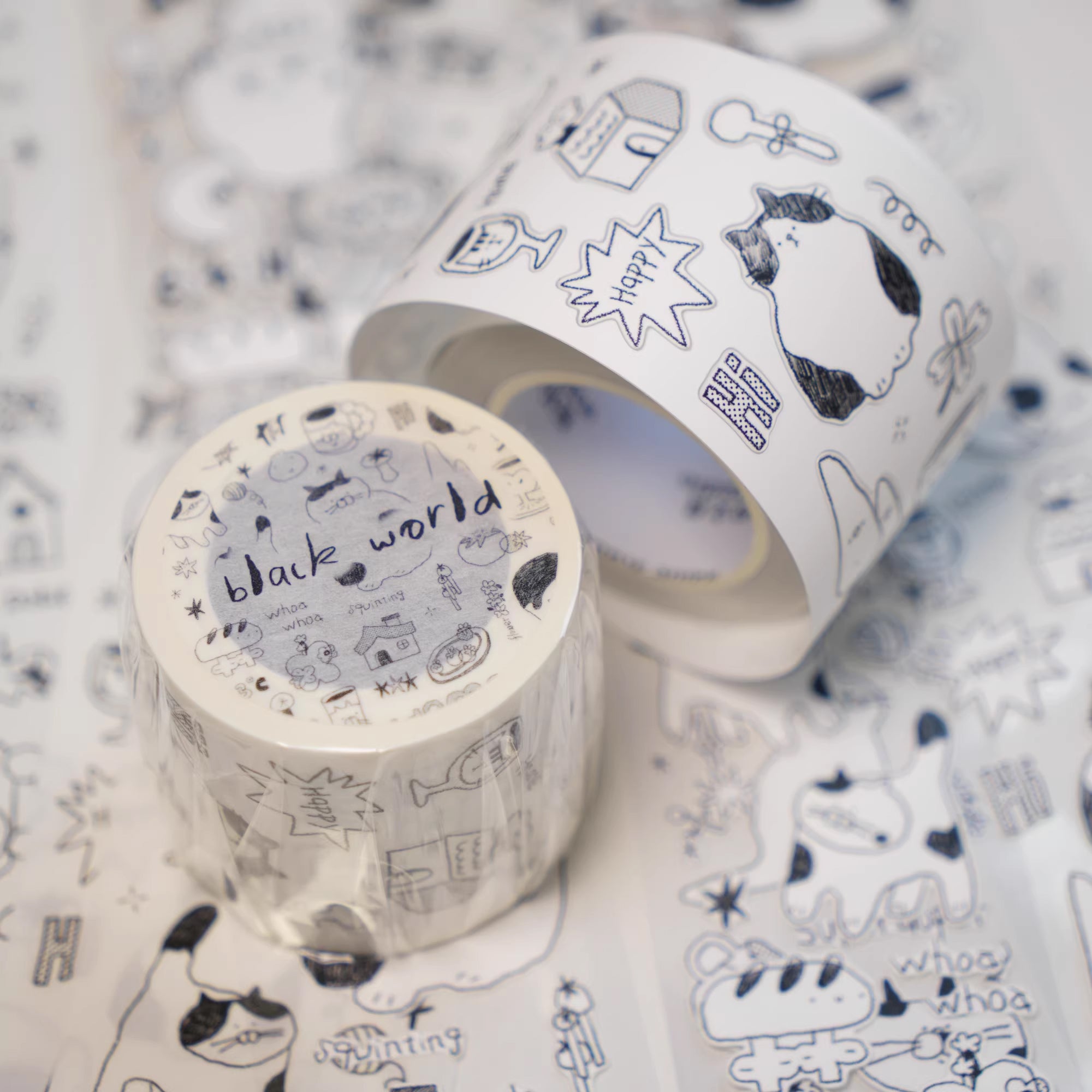 Wanle Studio Sticker Tape: Black World