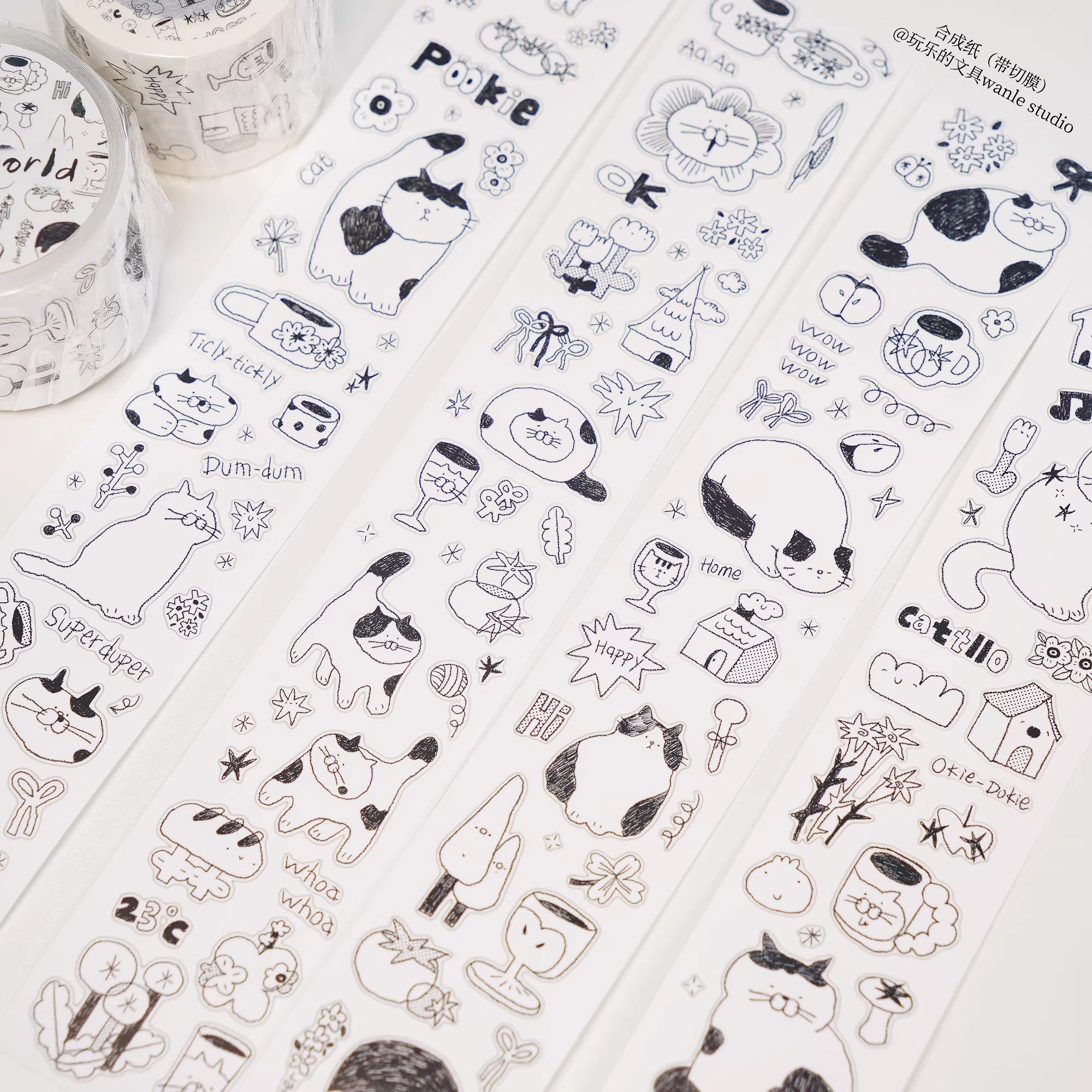 Wanle Studio Sticker Tape: Black World