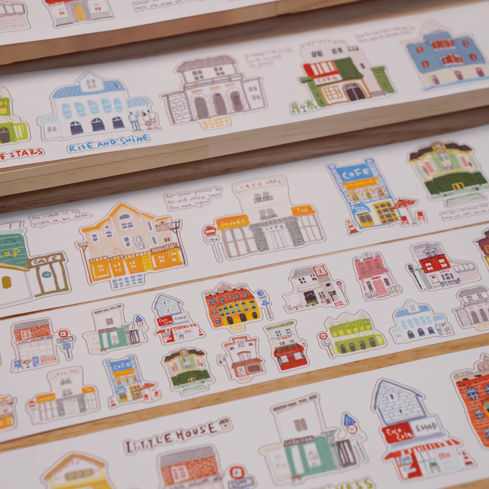 Wanle Studio Sticker Tape: Buildings Big and Small