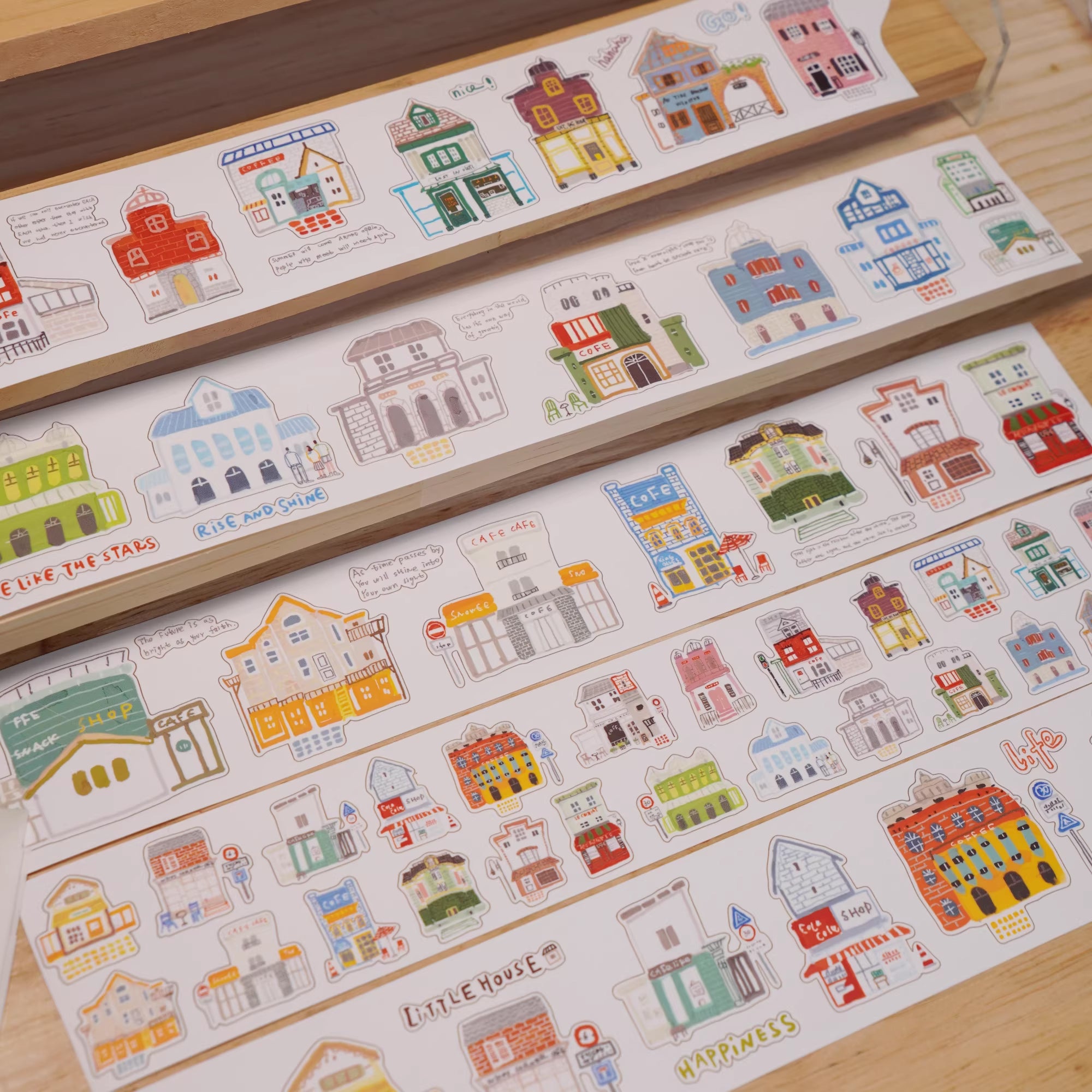 Wanle Studio Sticker Tape: Buildings Big and Small