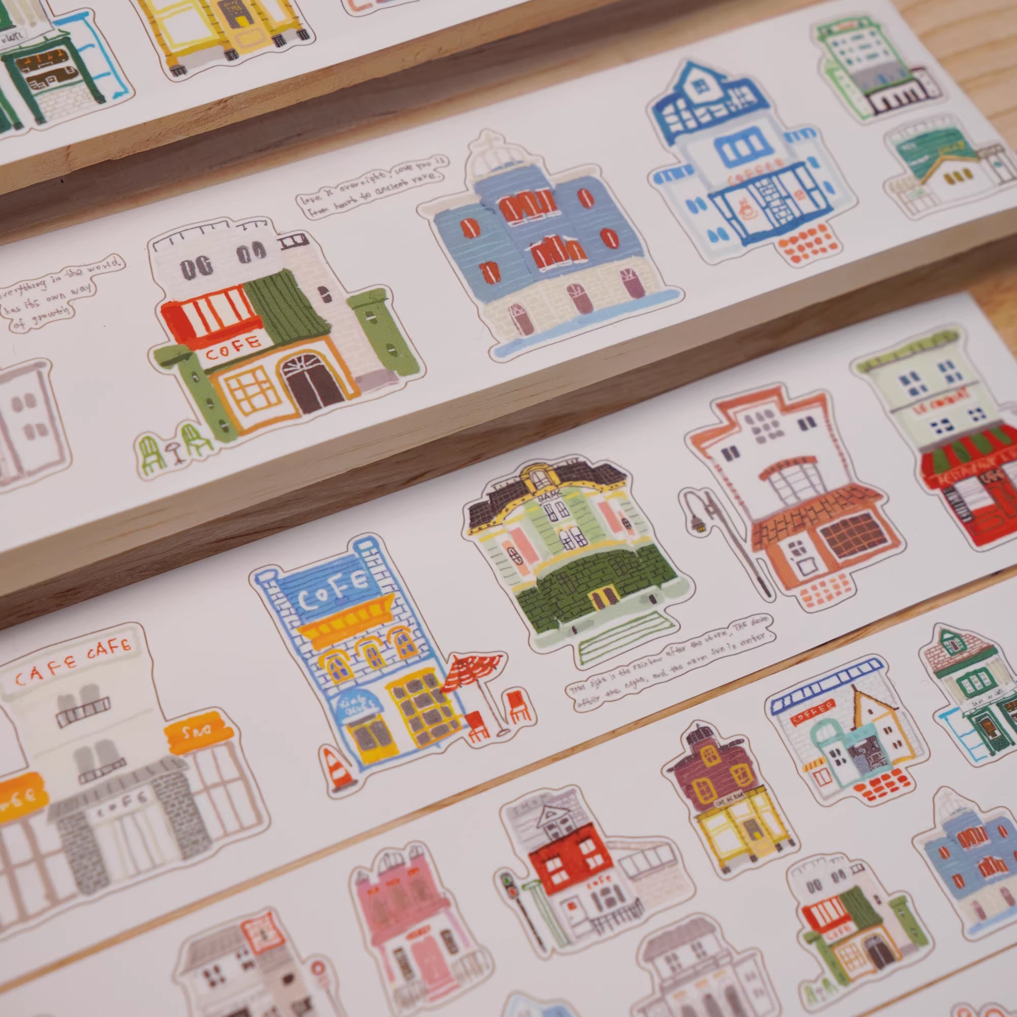 Wanle Studio Sticker Tape: Buildings Big and Small