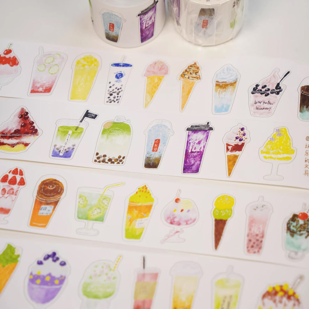Wanle Studio Sticker Tape: Cold Drinks