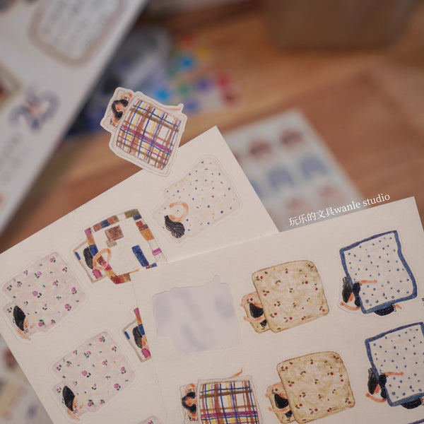 Wanle Studio Sticker Sheet: Duvet Cover
