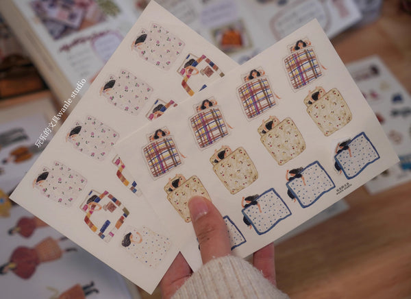 Wanle Studio Sticker Sheet: Duvet Cover