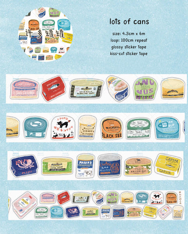 Wanle Studio Sticker Tape: Lots of Cans
