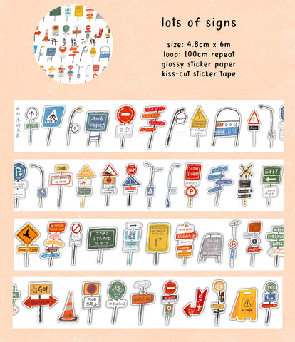 Wanle Studio Sticker Tape: Lots of Signs