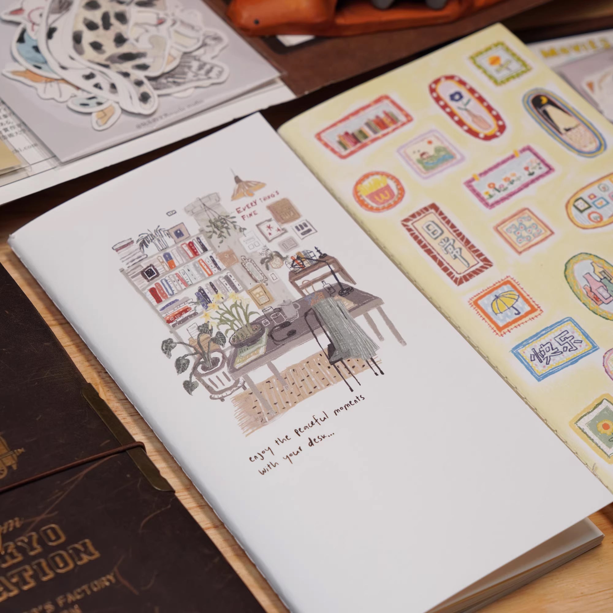 Wanle Studio Traveler's Notebook Insert: On My Desk
