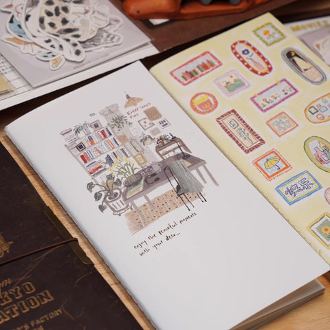 Wanle Studio Traveler's Notebook Insert: On My Desk