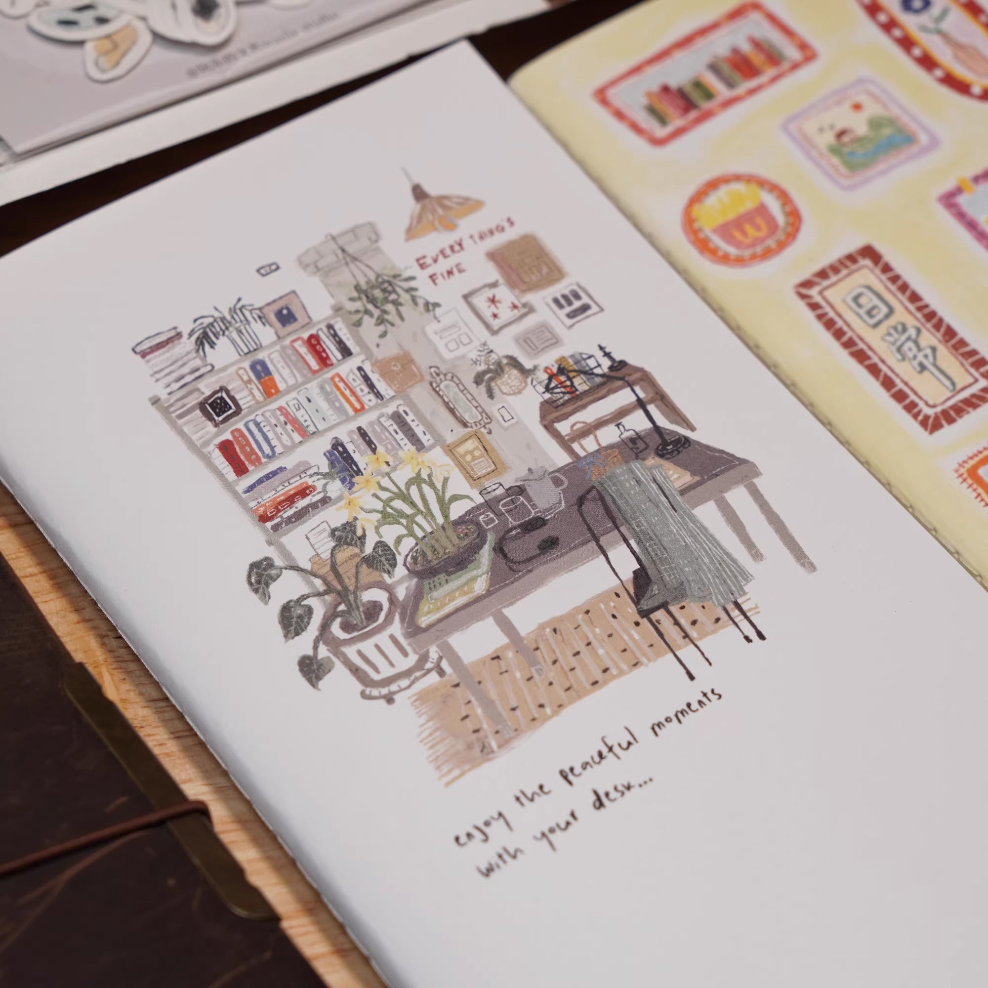 Wanle Studio Traveler's Notebook Insert: On My Desk