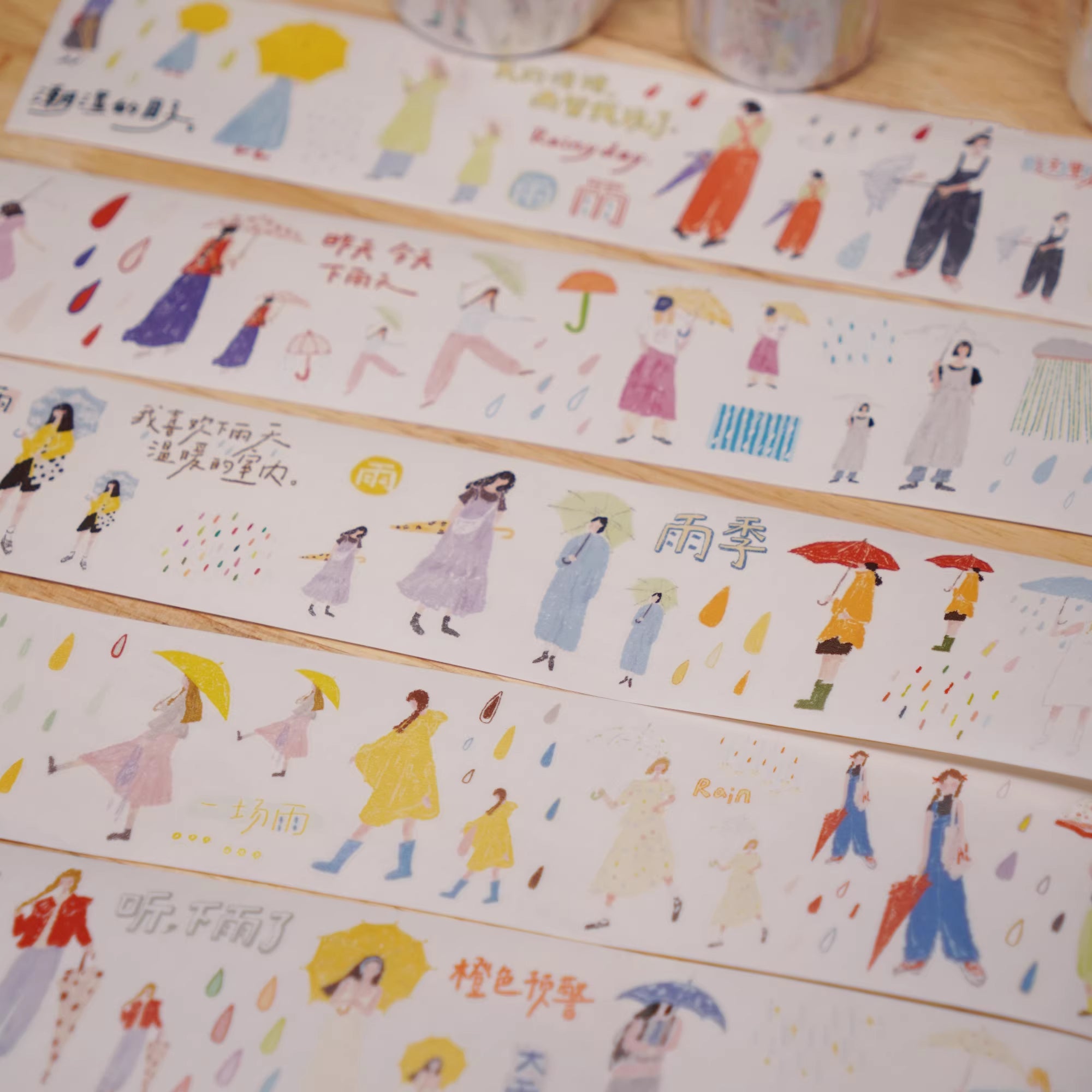 Wanle Studio Sticker Tape: Today's Rain