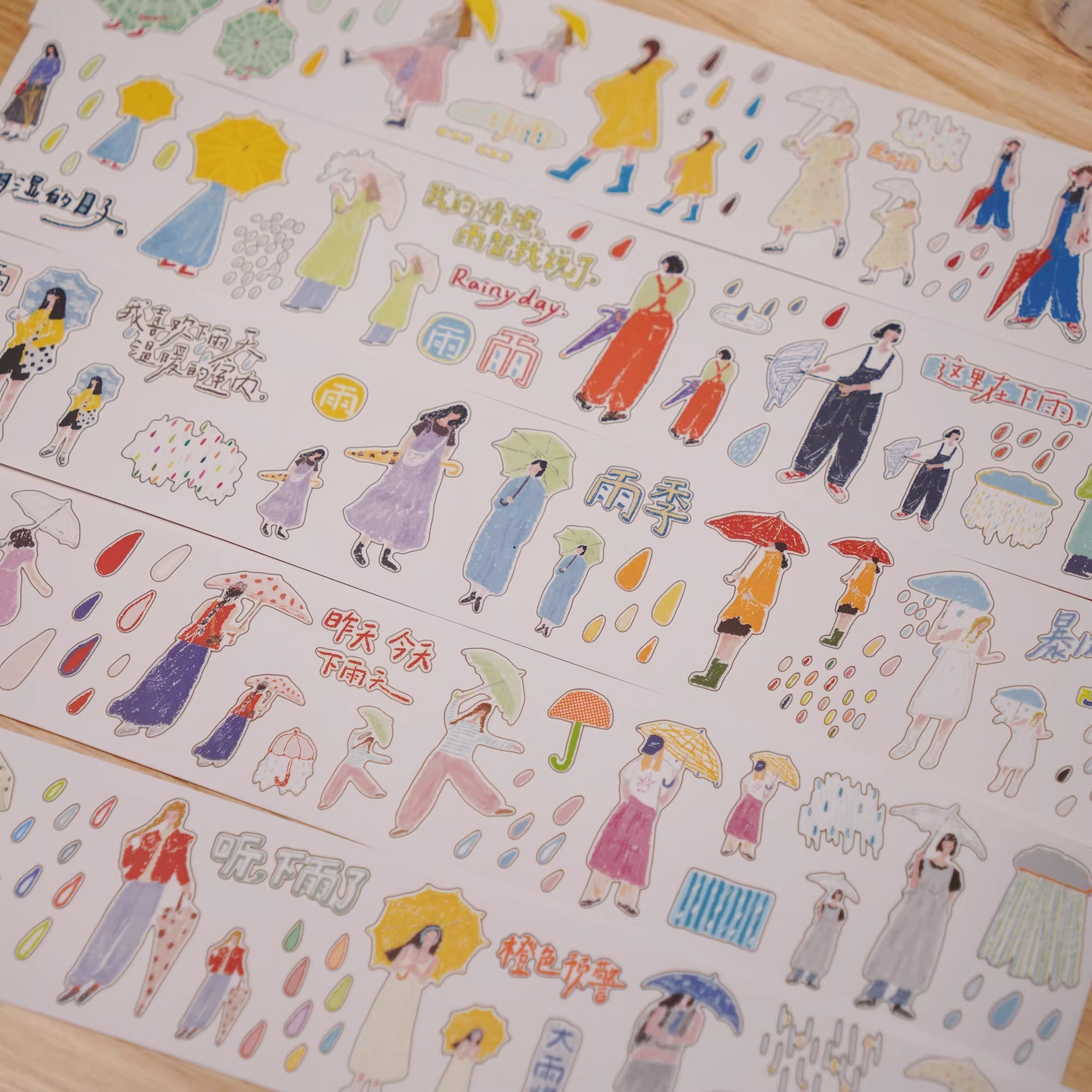 Wanle Studio Sticker Tape: Today's Rain