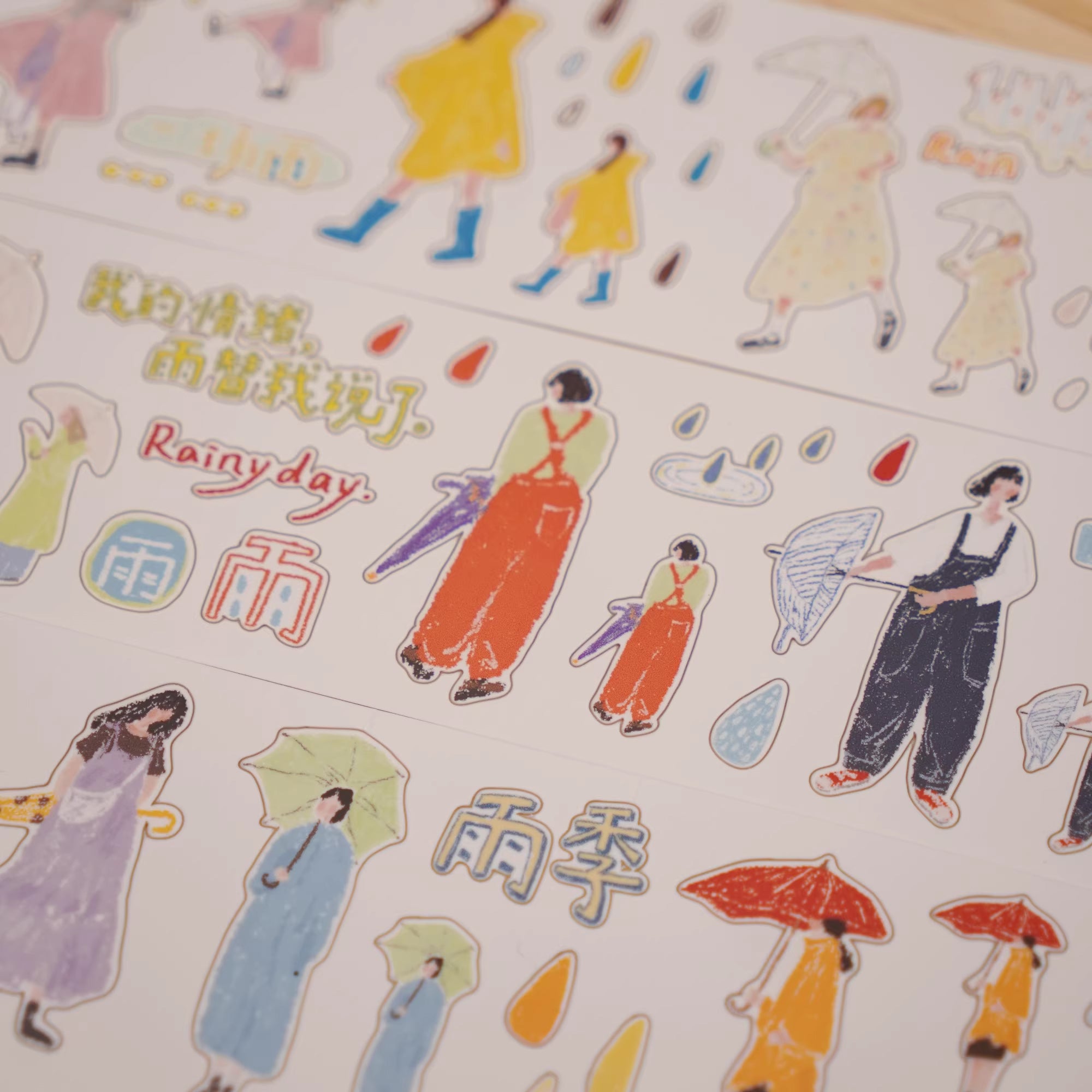 Wanle Studio Sticker Tape: Today's Rain