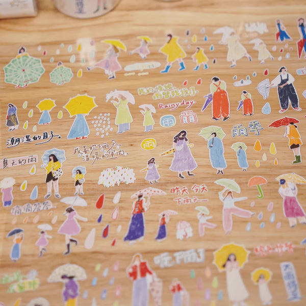 Wanle Studio Sticker Tape: Today's Rain