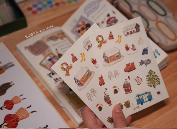 Wanle Studio Sticker Sheet: Winter Objects