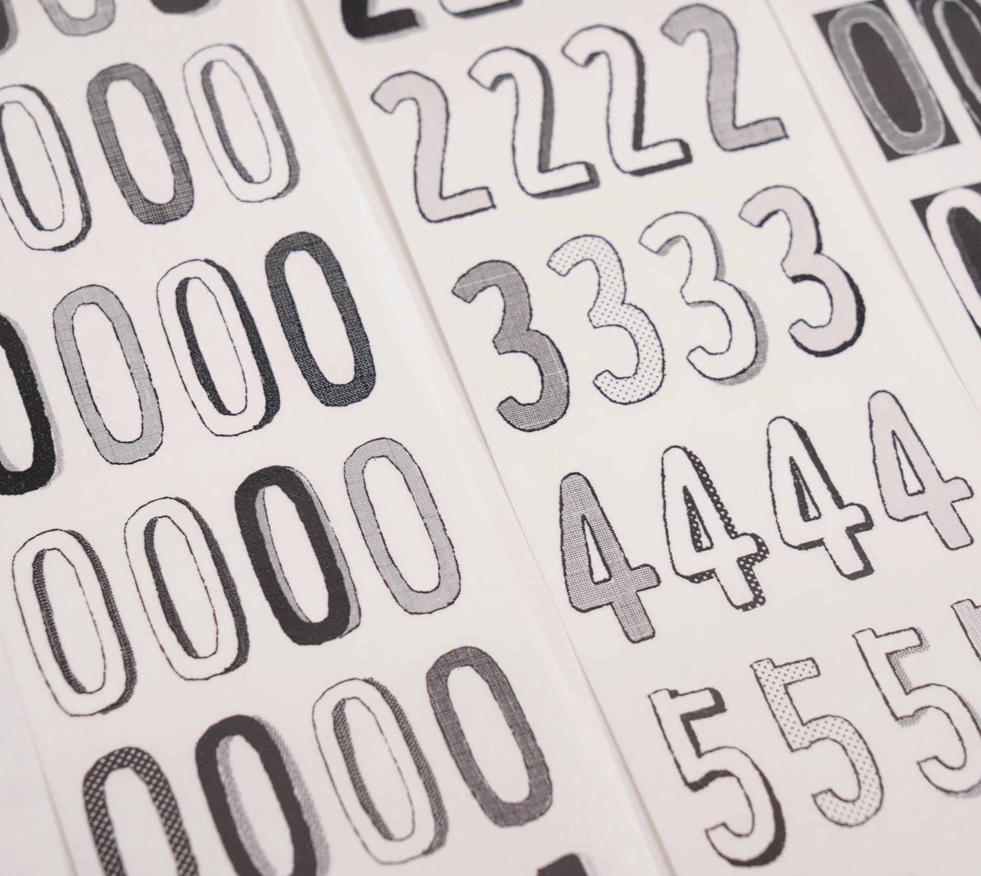 Wanle Studio Masking Tape: Long Numbers