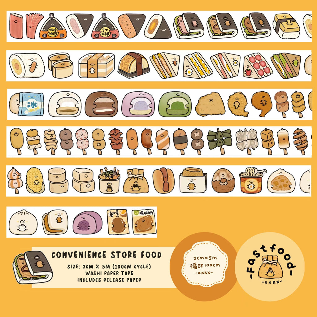 XXKK Studio Washi Tape: Food and Drinks 2
