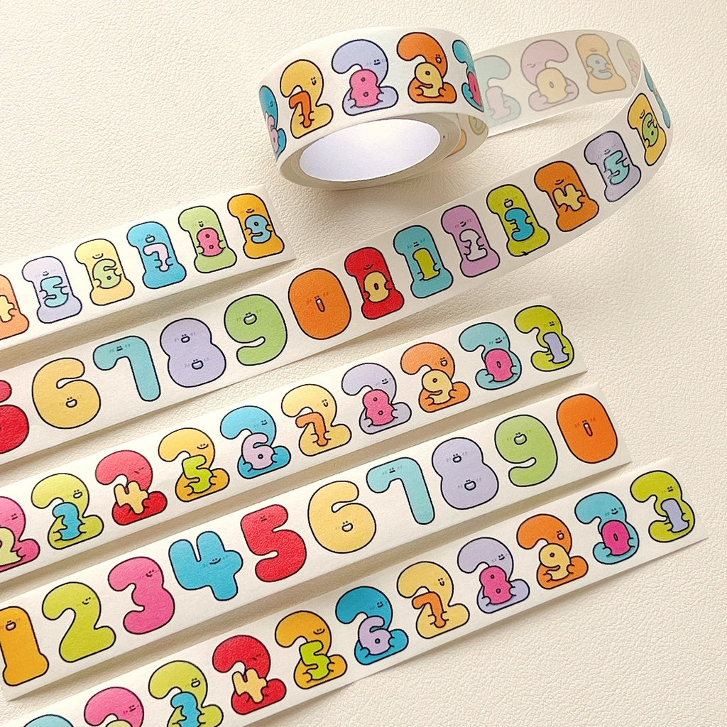 XXKK Studio Washi Tape: Number