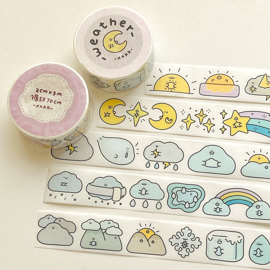 XXKK Studio Washi Tape: Weather