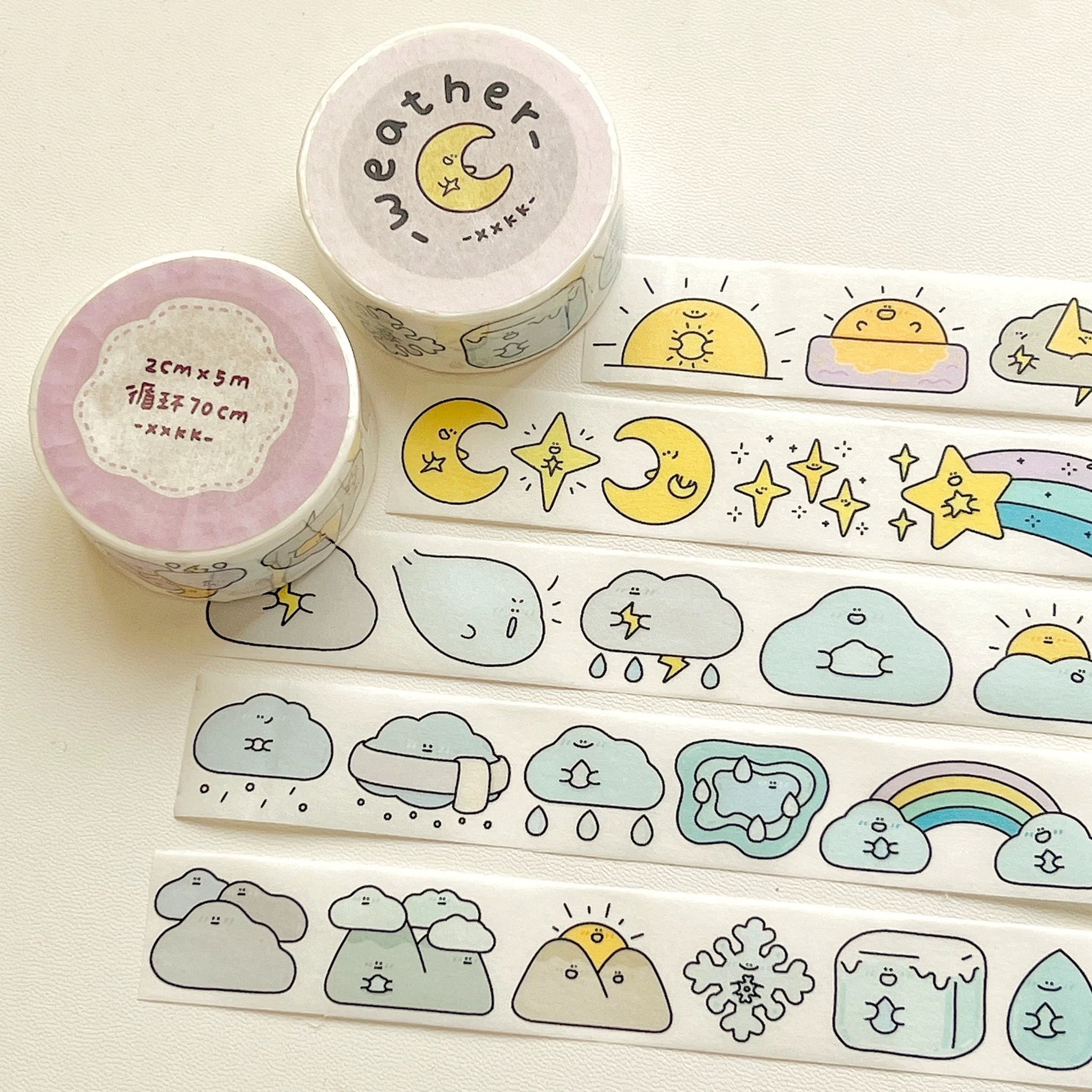XXKK Studio Washi Tape: Weather