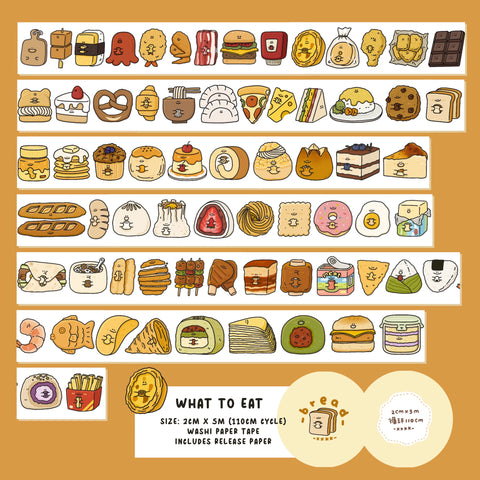 XXKK Studio Washi Tape: Food and Drinks 1