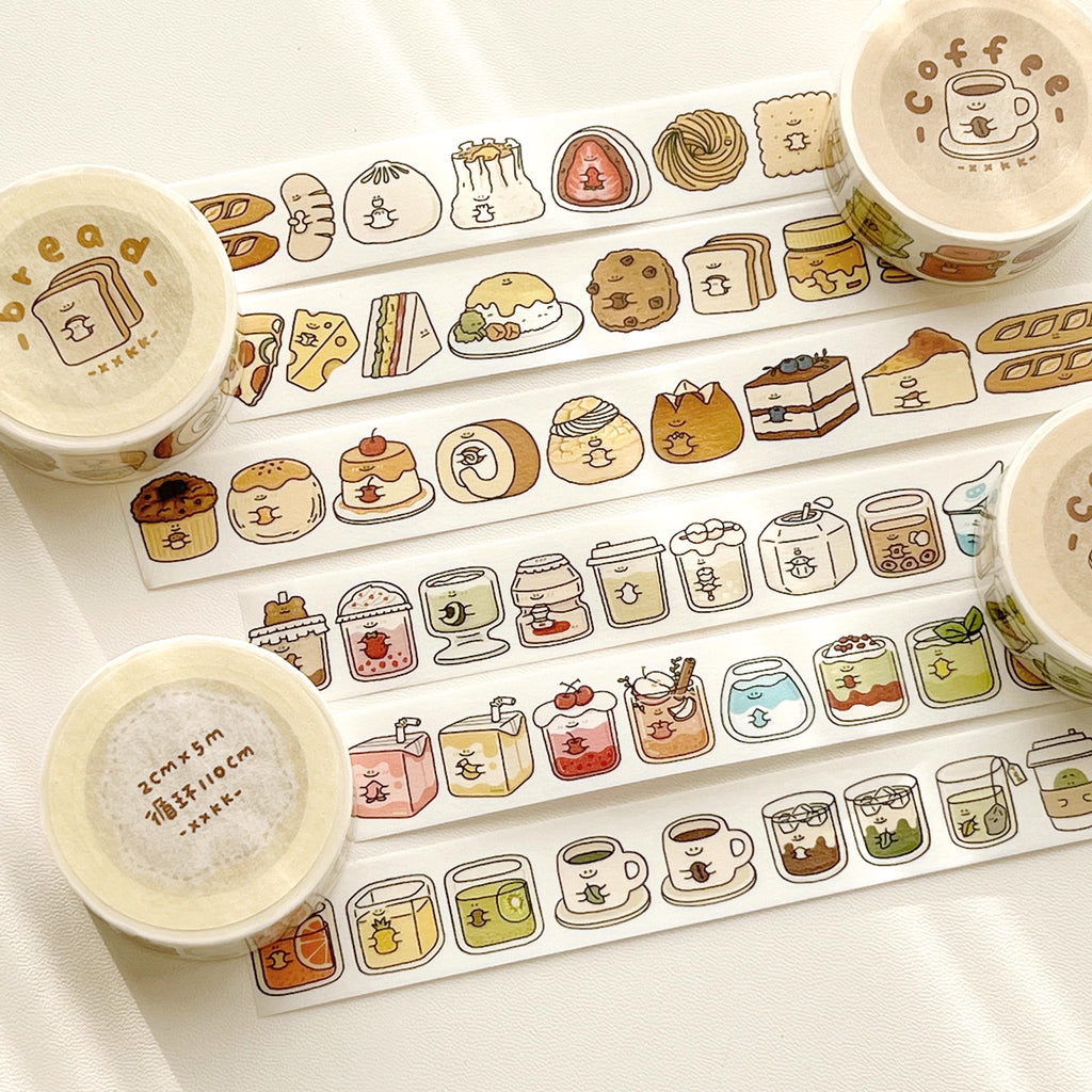 XXKK Studio Washi Tape: Food and Drinks 1