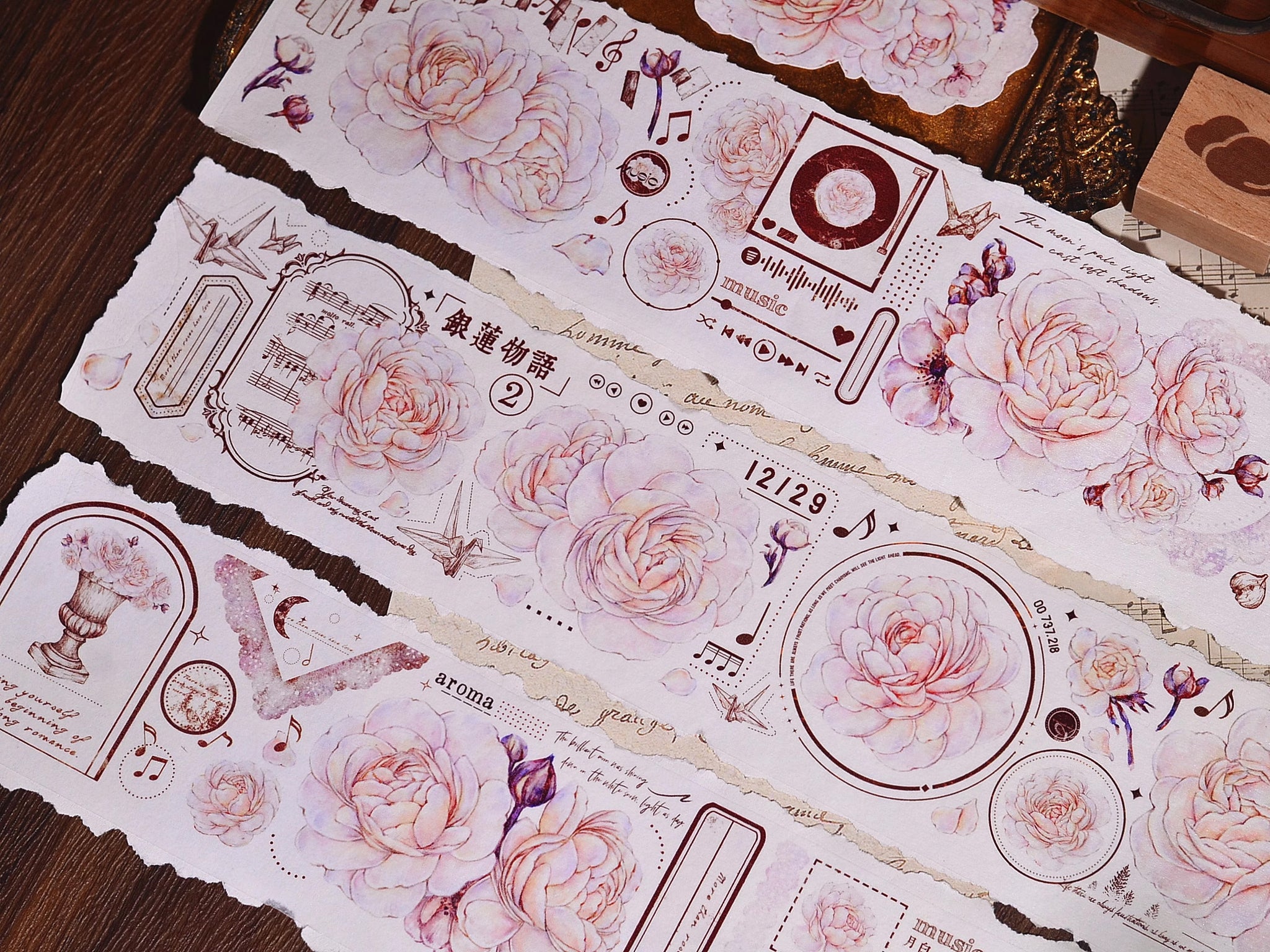 Xiaobai's House Masking Tape: Pink Peony