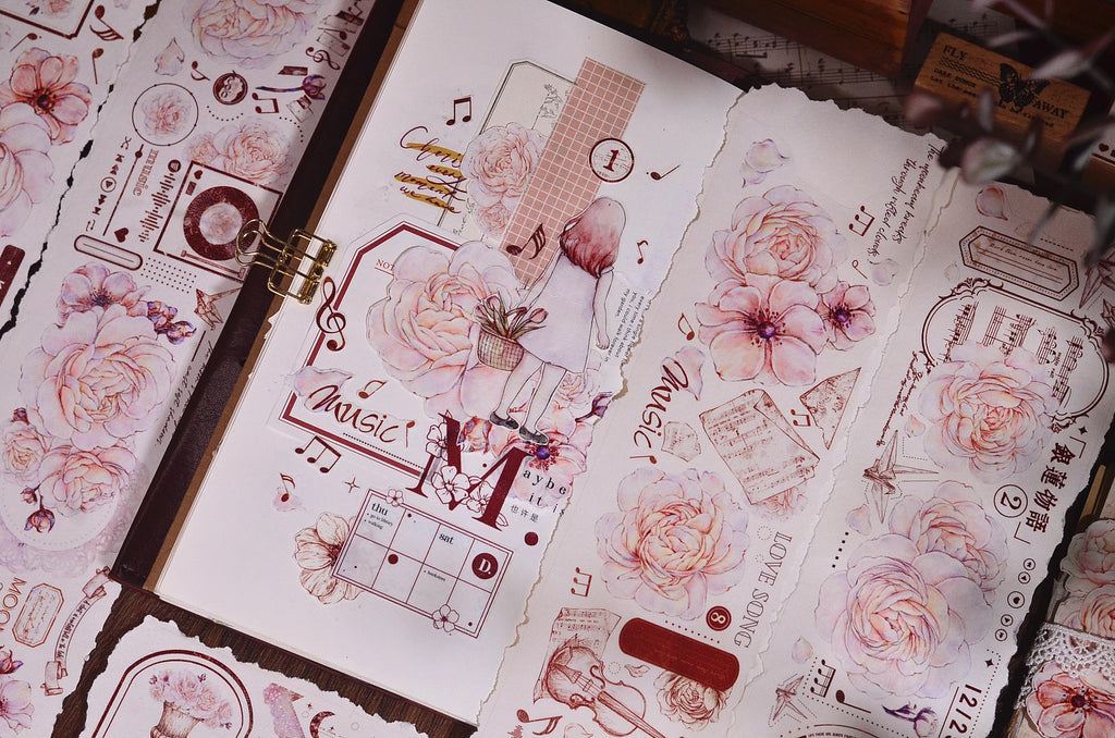 Xiaobai's House Masking Tape: Pink Peony