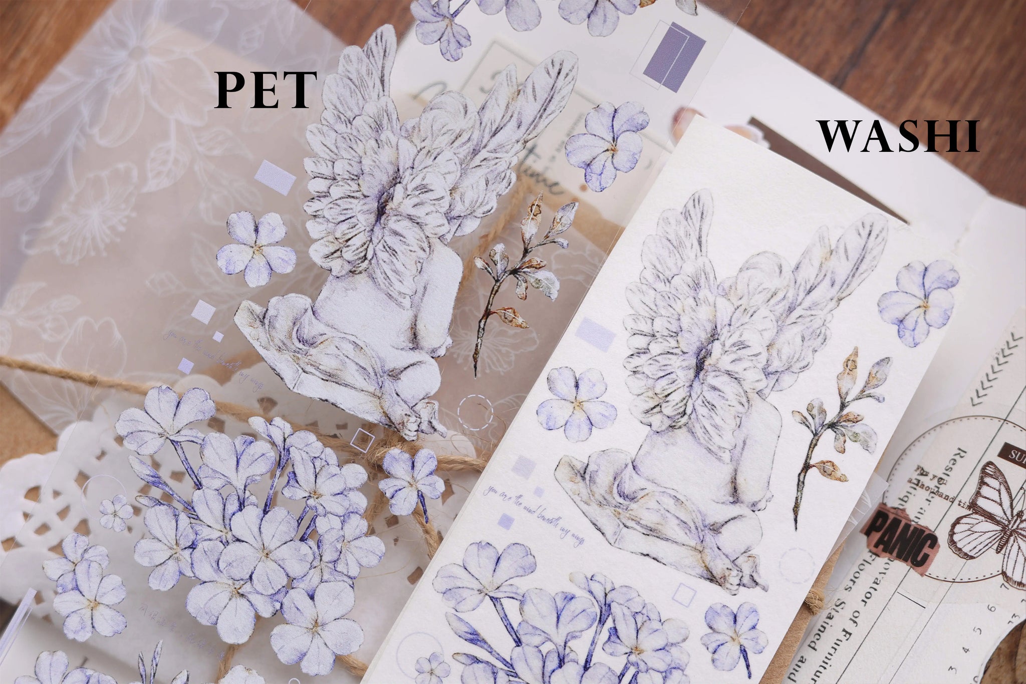 Xiaobai's House Masking Tape: Blue Snow Flowers