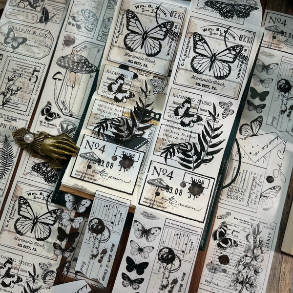 Yier Masking Tape: Butterfly and Letter