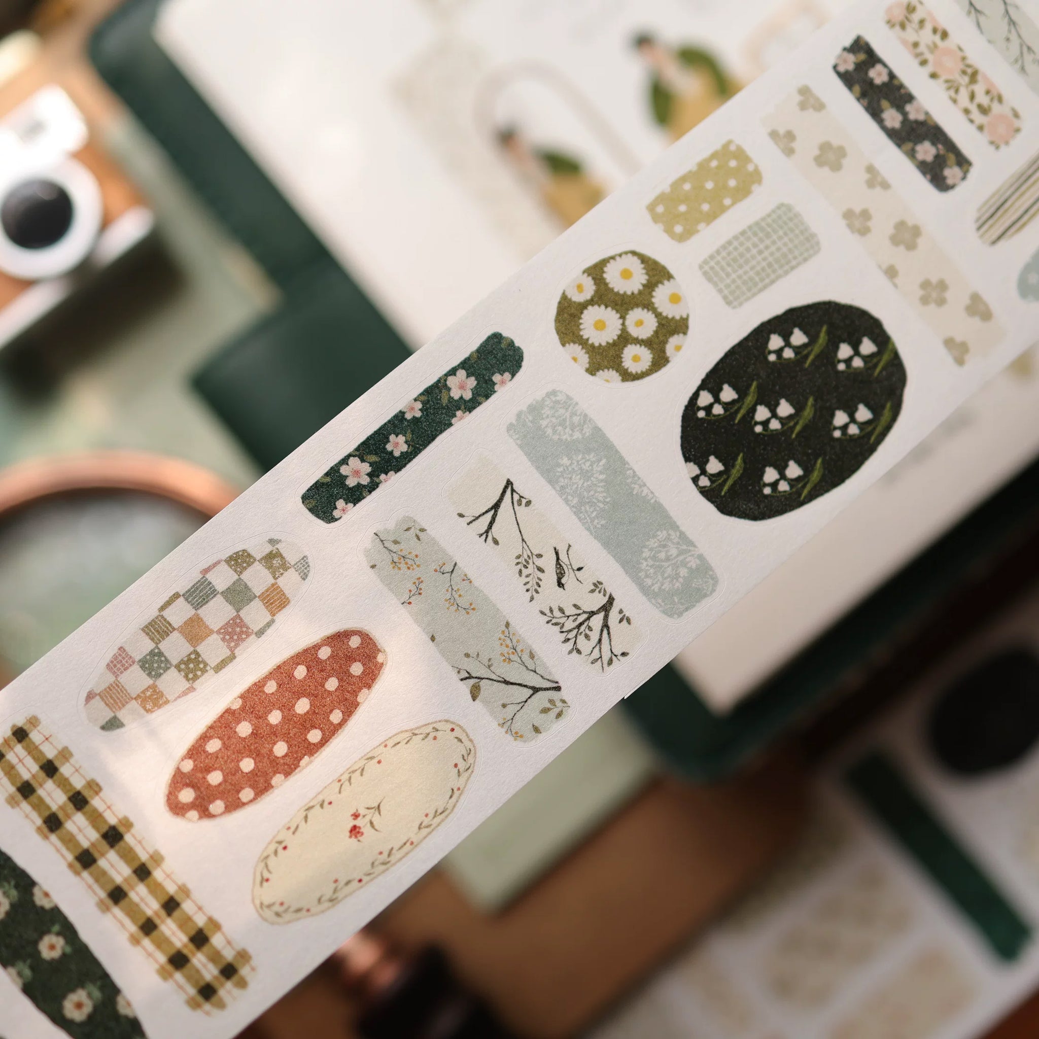 Yier Sticker Tape: Floral Patchwork