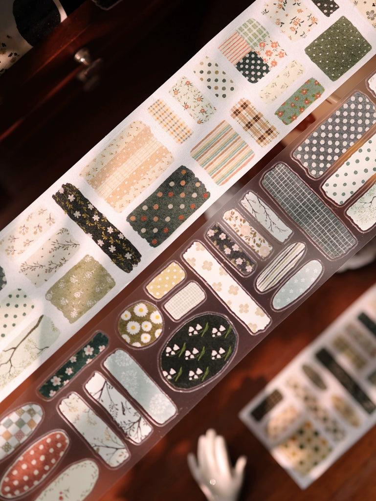 Yier Sticker Tape: Floral Patchwork