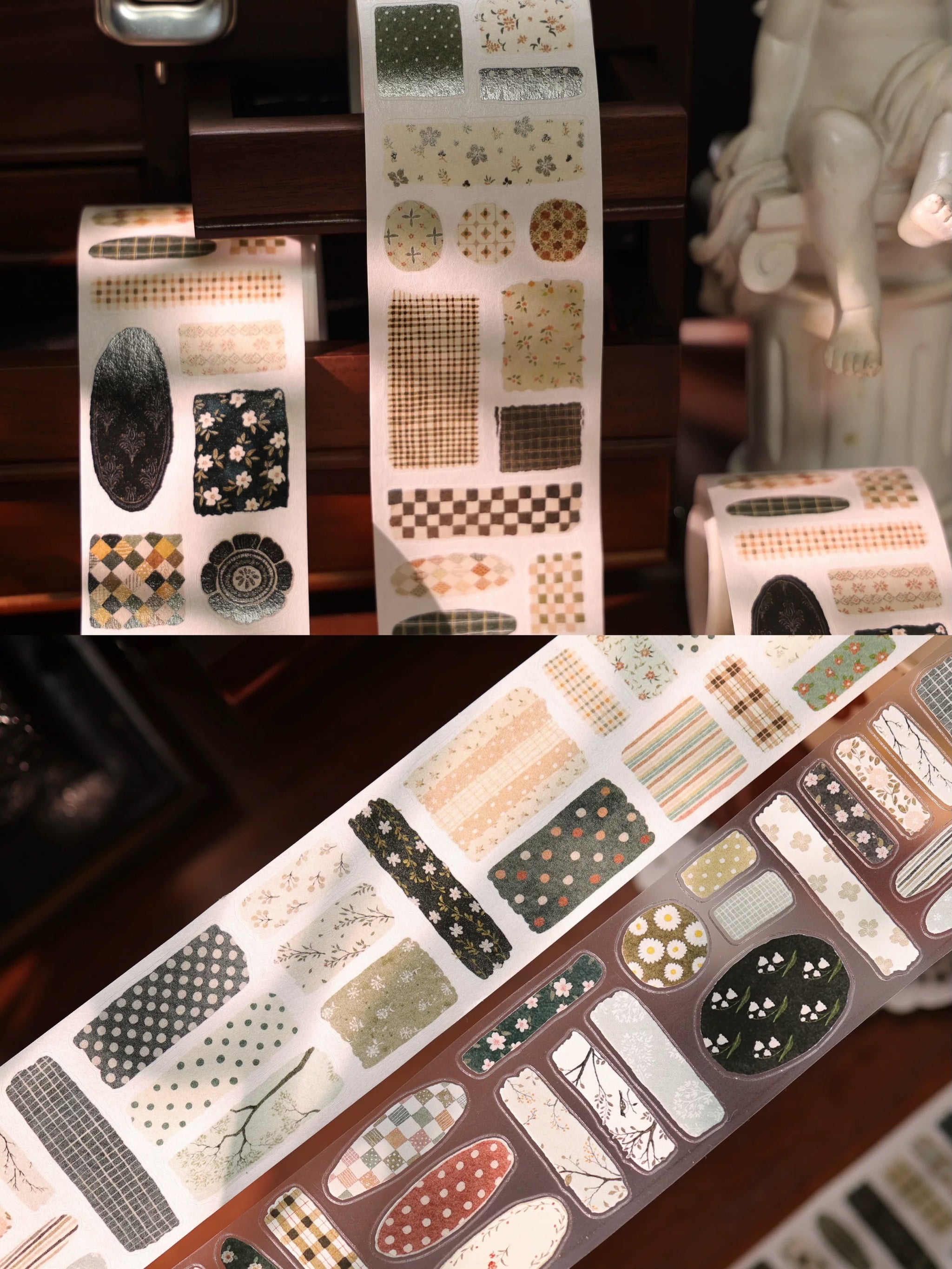 Yier Sticker Tape: Floral Patchwork
