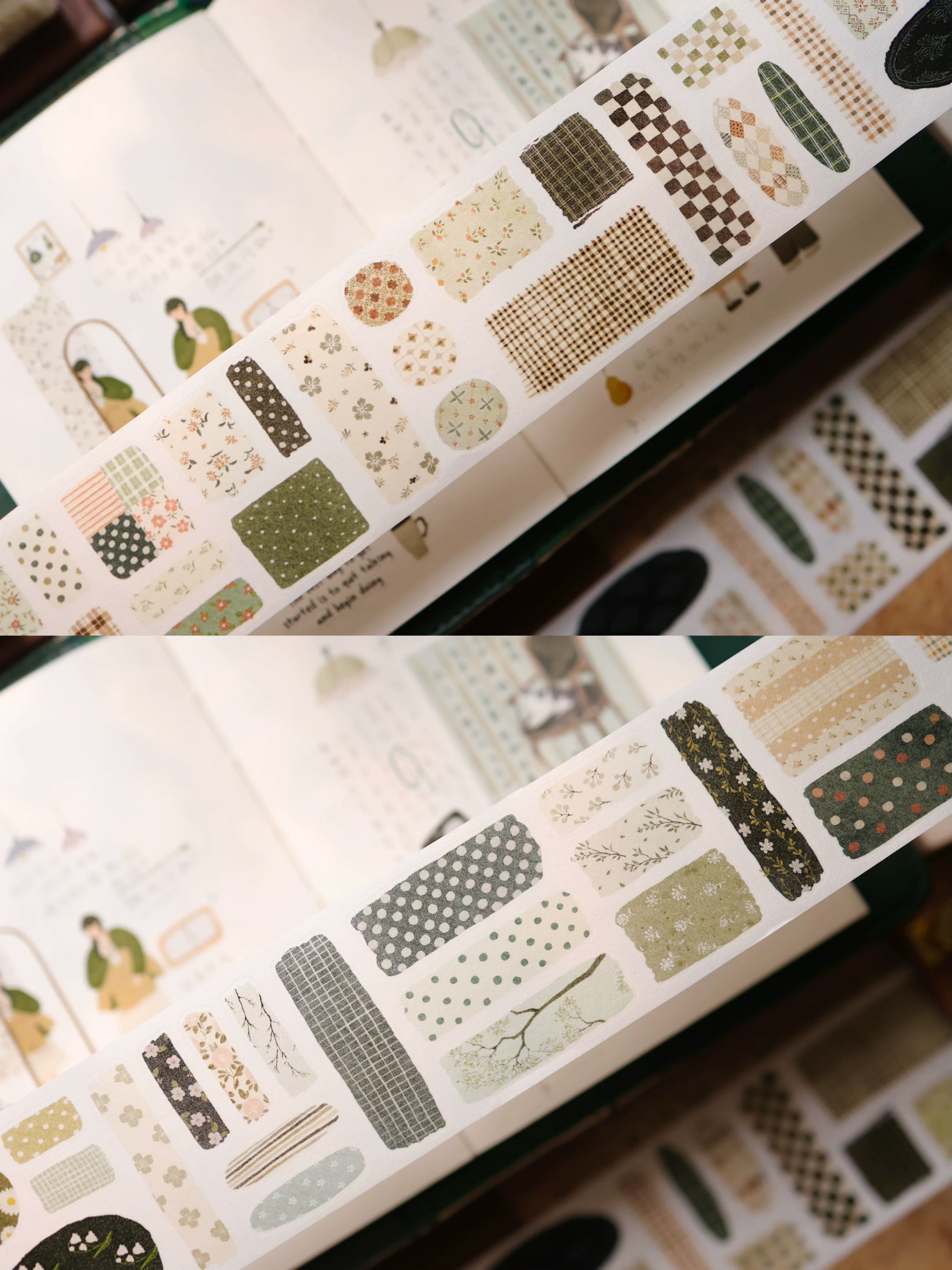 Yier Sticker Tape: Floral Patchwork