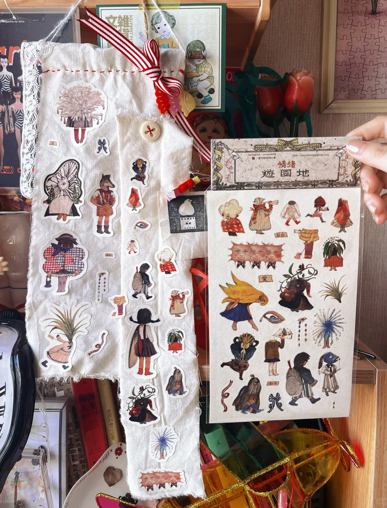 Yiyo Sticker Sheet: Mood Amusement Park