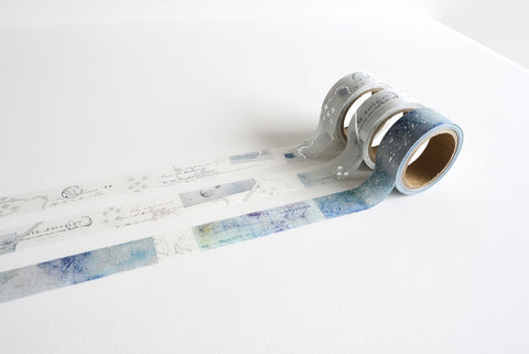 Yohaku Foil Stamped Masking Tapes: YH-001 - YH-005