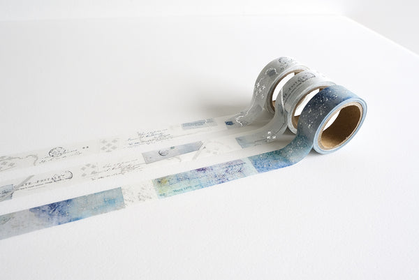 Yohaku Foil Stamped Masking Tapes: YH-001 - YH-005