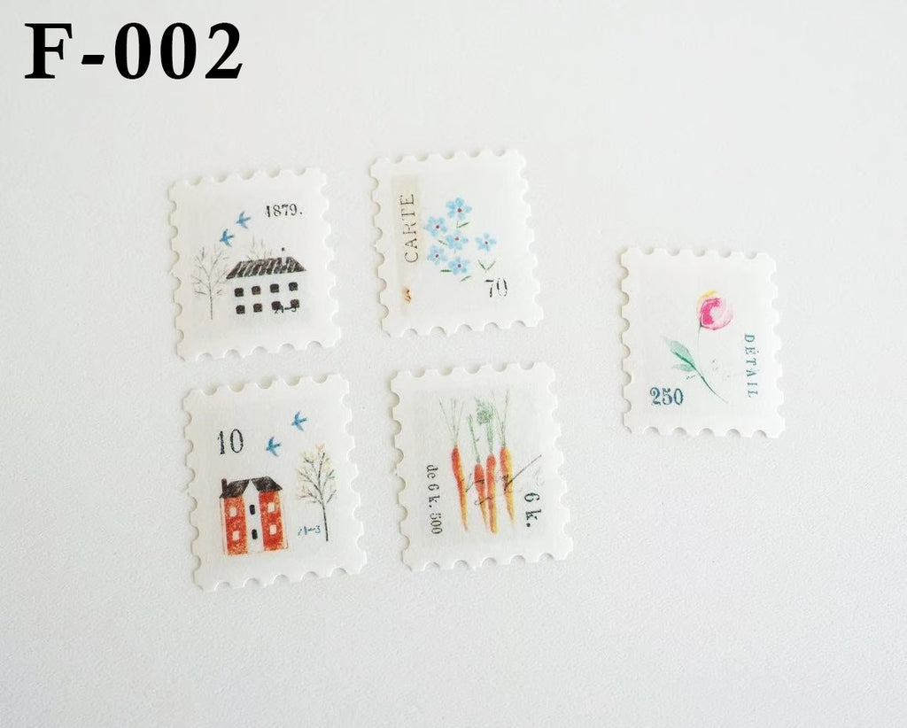 Yohaku Flake Seal Stickers: F-002 to F-014