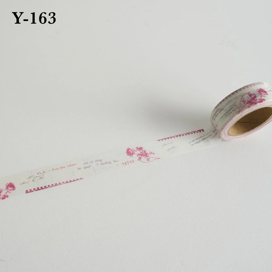 Yohaku Masking Tapes: Y-163 - Y-170
