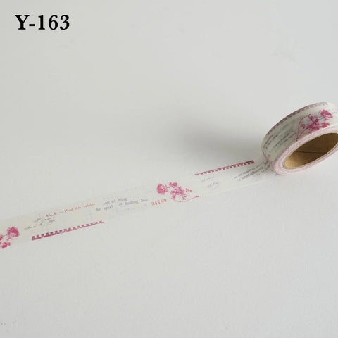 Yohaku Masking Tapes: Y-163 - Y-170