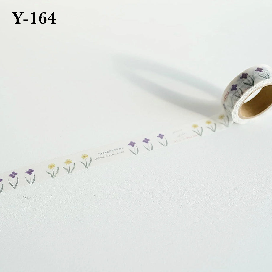 Yohaku Masking Tapes: Y-163 - Y-170
