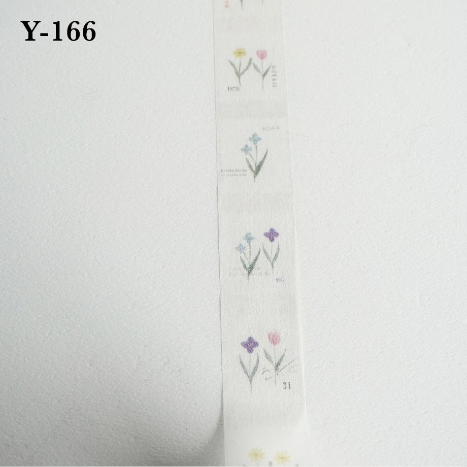 Yohaku Masking Tapes: Y-163 - Y-170