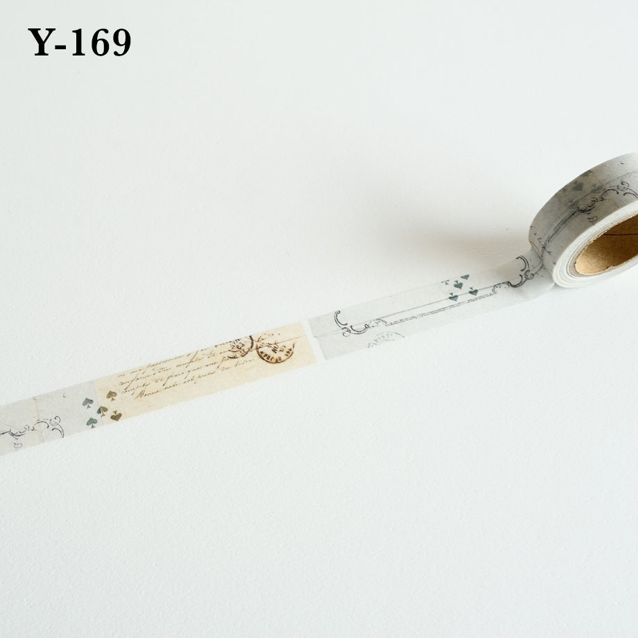 Yohaku Masking Tapes: Y-163 - Y-170