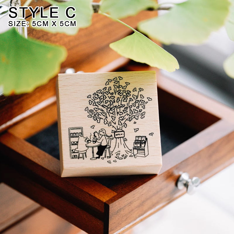 Yowoo Studio Rubber Stamp: Cozy Places