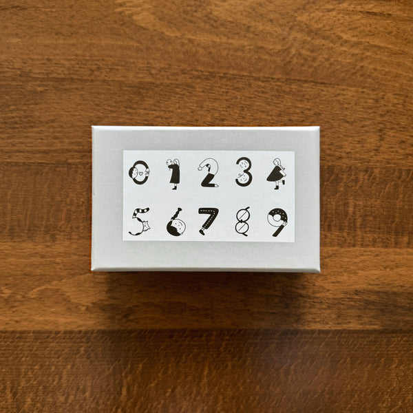 Yowoo Studio Rubber Stamp: Cute Character Numbers